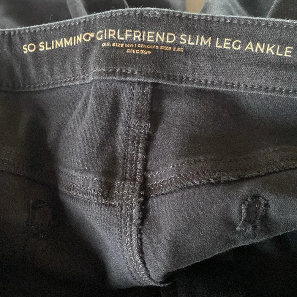 Black Girlfriend Slim Leg Ankle sz 2.5R - Picture 6 of 6